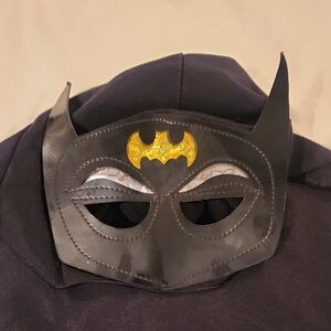 Kids Black Batman Mask Cape